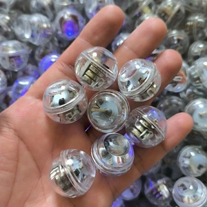 2.4cm impermeabile LED vibrazione luce rotonda rossa blu lampeggiante palla colorata giocattolo di plastica accessorio per <span class=keywords><strong>Halloween</strong></span> - Product Image 2