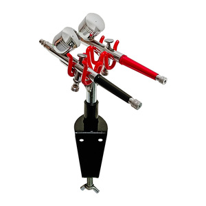 Soporte para aerógrafo con clip de metal, soporte para dos bolígrafos, herramienta de almacenamiento portátil para pintura artística - Product Image 3