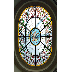 <span class=keywords><strong>D</strong></span>ôme <span class=keywords><strong>d</strong></span>'intérieur en verre artistique <span class=keywords><strong>D</strong></span>ôme <span class=keywords><strong>d</strong></span>écoratif en verre teinté Plafond familial et église Fenêtre de toit en verre teinté à souder personnalisée - Product Image 5