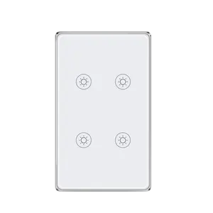 Interruptores de pared con Control por aplicación Wifi para el Hogar Inteligente, enchufe de pared estándar de EE. UU.
