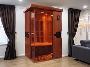 شبشب حديث داخلي بعيد من 1 شخص ، سخان أحمر منخفض EMF ، تصميم ساونا كهربائي لشخص واحد - Product Image 3
