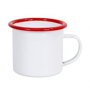 Tasse à café et thé en émail personnalisée avec poignée, idéale pour le bureau, la maison, les voyages et le camping – Cadeau personnalisé - Product Image 1
