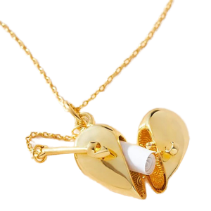 Collier pendentif en forme de boîte <span class=keywords><strong>photo</strong></span> d'amour pour la Saint-Valentin, plaqué rhodium en laiton, zircon, cœur, anniversaire pour <span class=keywords><strong>couple</strong></span> - Product Image 1