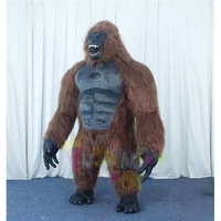 Costume de Mascotte Gonflable Singe Gorille CE Ape King Kong Personnalisé Anime Cosplay Thème Déguisement Carnaval Adultes Unisexe