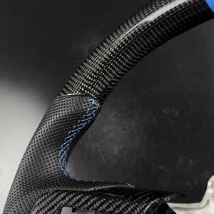 พวงมาลัยคาร์บอนไฟเบอร์แท้สำหรับรถแข่ง <span class=keywords><strong>Ford</strong></span> <span class=keywords><strong>Mustang</strong></span> <span class=keywords><strong>2018</strong></span> 2019 2020 2021 2022 2023 <span class=keywords><strong>GT</strong></span> F1รถแข่งปลอมแปลงสไตล์ที่กำหนดเอง - Product Image 2