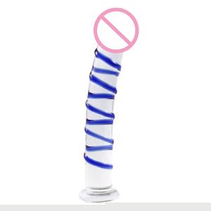 Groothandel Leuke Seksspeeltjes Crystal <span class=keywords><strong>Glass</strong></span> <span class=keywords><strong>Dildo</strong></span> Voor Vrouwen - Product Image 1