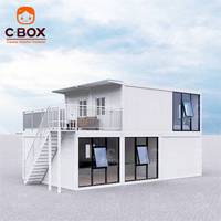 Cbox Factory, maisons modulaires préfabriquées modernes à deux étages, faciles à installer, maisons préfabriquées portables