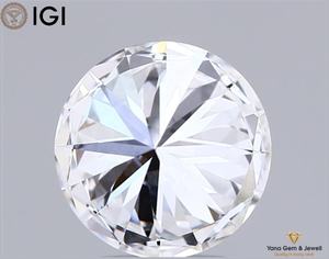 Diamante CVD Cultivado en Laboratorio, Claridad VVS1, Color E, Forma Redonda, 8.18 mm, 4.00 Quilates, con Certificado IGI, Perfecto para Anillo de Ensueño - Product Image 4