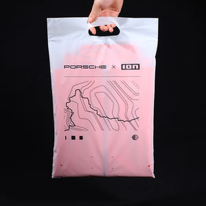 Bolsas con cierre de cremallera personalizadas CPE reciclables, bolsa Ziplock resellable ecológica con cremallera esmerilada resellable con asa troquelada - Product Image 1