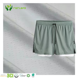 Vêtements Écologiques Hommes Séchage Rapide 2 en 1 Gym Shorts Hommes Polyester Spandex Respirant Shorts Hommes Liner Shorts Avec Poche Arrière - Product Image 1