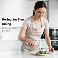 Pinces de Présentation de Précision Chef en Acier Inoxydable – Pinces de Cuisine Droites Robustes pour Garnitures Gastronomiques et Outil de BBQ Professionnel