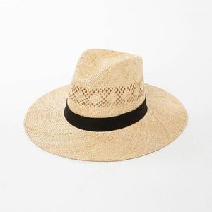 2025 Summer New Arrival Hand Made Hollow Out Wide Brim Fedora <b>Hat</b> Luxury Panama <b>Hat</b> Fashion Sisal Straw <b>Hat</b> - Product Image 6