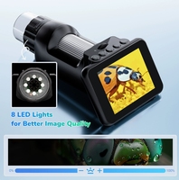 Handheld smart electron microscope for Built-in 2.8-inch LCD Larger IPS Display microscope children's educational kit