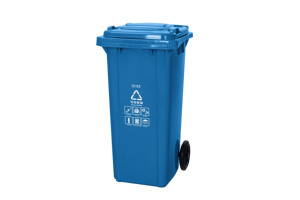 Poubelle extérieure en plastique de <span class=keywords><strong>120</strong></span> L avec pédale, écologique, BAIYUN AF07601 - Product Image 5