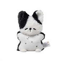 Jouet en peluche vache et chat en polyester, taille paume, amusant et attrayant, figurine chaton mignonne à presser, cadeau d'anniversaire unisexe