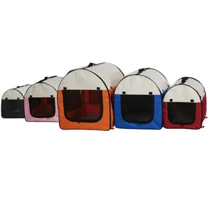 Hot Sale Airline Approved Folding Pet Carrier Bag Soft Sided Dog Crates Outdoor Dog Cat Travel Bag