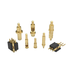 Tùy chỉnh 10U mạ vàng mùa xuân POGO pin 3A hiện tại 120g lực lượng Dip <span class=keywords><strong>Brass</strong></span> PCB kết nối phụ kiện cho sử dụng điện tử ODM - Product Image 6
