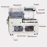 Tunnel de chaleur automatique Film plastique PVC POF PE Machine d'emballage rétractable pour l'emballage des aliments dans des sacs et des caisses