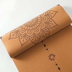 Tapis <span class=keywords><strong>de</strong></span> yoga en liège semi-ovale <span class=keywords><strong>de</strong></span> style nouveau, caoutchouc naturel, épaisseur 5 mm, poids 2,9 kg, absorption des chocs, isolation acoustique, professionnel - Product Image 4