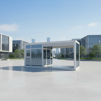 Maison préfabriquée en panneaux sandwich modernes, résistante aux ouragans, respirante, à montage rapide, portable et économique.