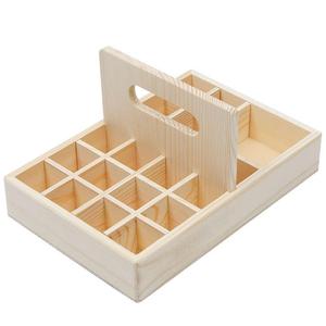 Caja de almacenamiento de aceite esencial de madera con 21 ranuras, botellas de 15 ml, organizador de exhibición de esmalte de uñas, soporte, asas de transporte, caja de aceite <span class=keywords><strong>Doterra</strong></span> - Product Image 1
