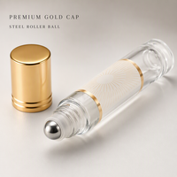 Flacons de parfum vides personnalisés, vaporisateur de voyage avec capuchon doré, mini flacon atomiseur rechargeable, boîte de présentation en gros, 480 pièces