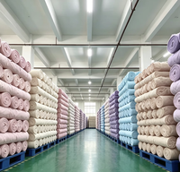 Ventes directes usine Tissu microfibre tissé de poids moyen, avec appliqué gaufré à pois, motif Dobby, brossé, doux, anti-boulochage, résistant à l'abrasion, 100%