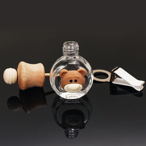 Difusor de Perfume para Auto, Botella de Vidrio Vacía de 10 ml, Decoración de Dibujos Animados Reutilizable, Ambientador para Auto - Product Image 5