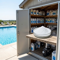 CYA08203 Stabilisateur d'eau de piscine avec soin hebdomadaire, emballage scellé anti-humidité, entrepôt USA
