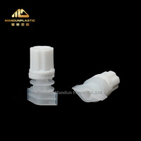 Capuchon de bec verseur intégré de 5 mm pour sachet d'échantillons cosmétiques, embout de paille en plastique détachable