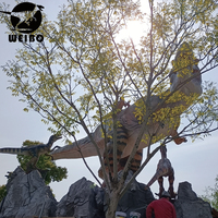 Dinosaure T-Rex réaliste fabriqué en usine, animatronique avec matériaux en acier et silicone pour parcs d'aventure, zones pour enfants à domicile