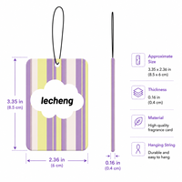 Désodorisant de voiture suspendu personnalisable en papier de coton écologique, évaporation naturelle, parfum longue durée, élimination des odeurs, décoratif