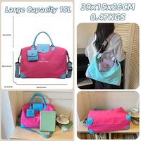 Sac de sport et de voyage bandoulière personnalisé avec logo, haute qualité, avec pochette gratuite, compartiment sec/humide, bretelles amovibles et réglables