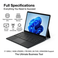 Yifang's 2-in-1 Tablet Laptop with a 13-inch Screen Intel I7-1265U Processor 16GB LPDDR5 RAM and 1TB SSD Is a Business Laptops