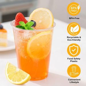 Gobelets de 7 oz, gobelets en plastique transparent PP pour les fêtes avec une résistance à la chaleur plus élevée, adaptés aux boissons chaudes, aux sodas, aux jus - Product Image 3