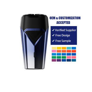 Recortadora de Barba Inalámbrica Portátil, Resistente al Agua, con Doble Cuchilla Rotatoria, Recargable, Afeitadora Eléctrica Profesional para Hombres - Product Image 1