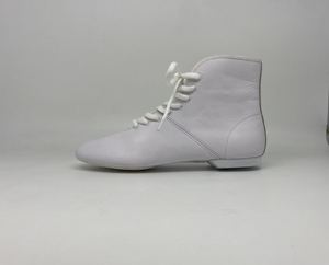 รองเท้าบูทเต้นรำสำหรับผู้ใหญ่ หุ้มข้อสูง สำหรับบัลเลต์ แจ๊ส รองเท้าผ้าใบสีดำ สำหรับผู้หญิงและผู้ชาย แบบผูกเชือก - Product Image 4