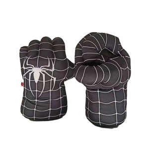 Gants de boxe géants en peluche personnalisés pour enfants, motif Spider-Man, poing vert, gants d'araignée rouges, jouet en peluche, vente en gros d'usine - Product Image 2