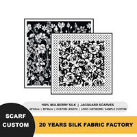Écharpe de luxe en soie de mûrier 100 % pour femme, motif floral cachemire, carrée 90 cm, foulard en soie imprimé tendance pour femme, ODM