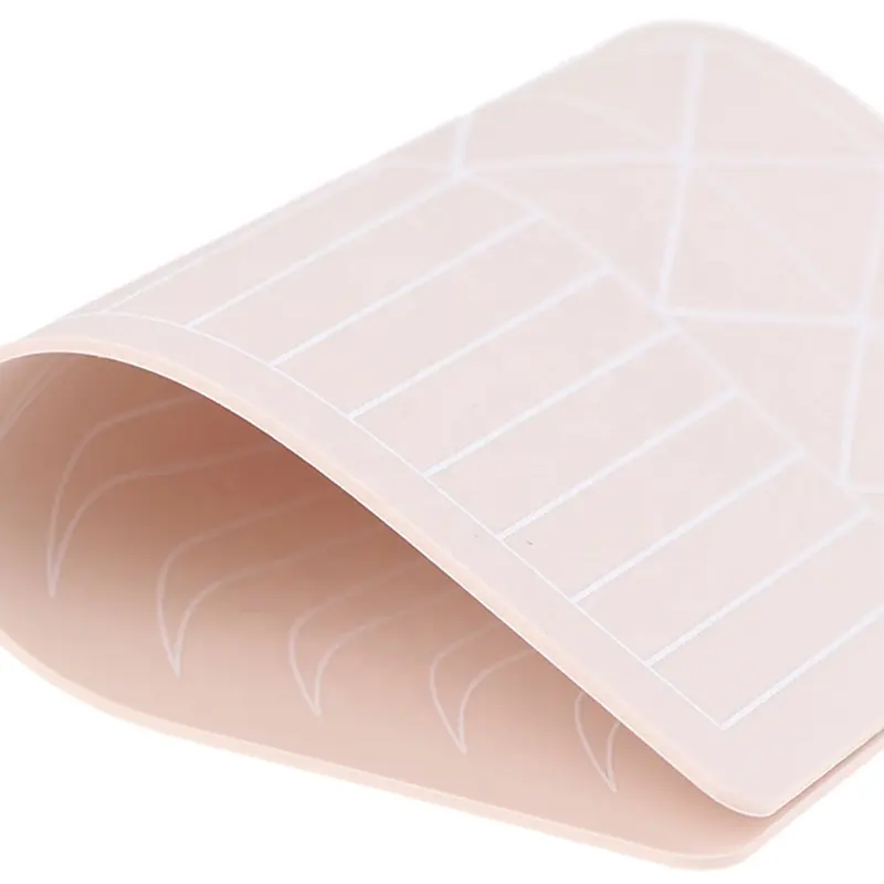 Private Label Newest Design Double Sides Printed Microshading Silicone Tattoo Practice Pad Skin Pink Microblading Training