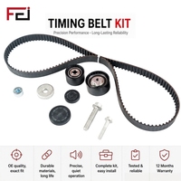 Kit de courroie de distribution de marque FEI avec tendeur compatible pour Opel 2.0/Renault 130C11551R, pièces de moteur, kit de courroie de distribution