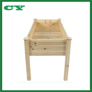 Boîte de plantation en <span class=keywords><strong>bois</strong></span> naturel, <span class=keywords><strong>support</strong></span> pour lit de jardin surélevé, Patio - Product Image 2