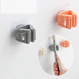 Support <span class=keywords><strong>mural</strong></span> de rangement pour la maison, organisateur de <span class=keywords><strong>balais</strong></span>, support imperméable pour <span class=keywords><strong>balais</strong></span>, clips de suspension - Product Image 6