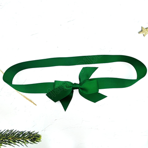 E-ma thuật nhà máy bán buôn tùy chỉnh Pre tied Grosgrain Ribbon Bow với ban nhạc đàn hồi cho hộp quà tặng bao bì - Product Image 6