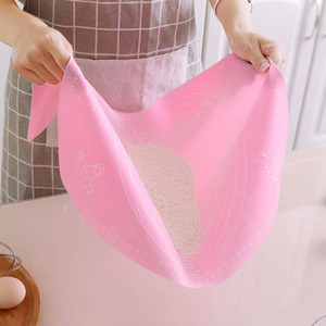 Silicone Baking Mat 40x50 Cm Non Stick Dough <b>Rolling</b> Pad For Kneading And Pastry Making <b>Blue</b> And Pink Options Available - Product Image 3