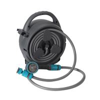 Ensemble de chariot de rangement pour tuyau d'arrosage portable en plastique durable, le plus vendu, avec support de tuyau rétractable autoportant