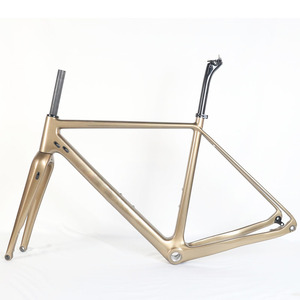 <span class=keywords><strong>Cuadro</strong></span> de Bicicleta de Gravel de Fibra de <span class=keywords><strong>Carbono</strong></span> DI2 Toray T800 con Montaje Plano, Bicicleta de Ciclocrós, en Existencia - Product Image 2
