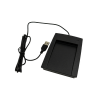 Desktop USB RFID-Kartenleser Plug-and-Play Treiberlos Einstellbares Kartenformat 125KHz EM/13,56MHz IC für Zugangskontrolle und Zeiterfassung
