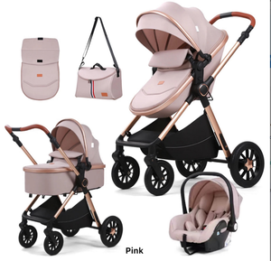 Cochecito de Paseo FangZhuo, Modelo de Lujo 3 en 1, con Asiento Elevado para Bebé - Product Image 4