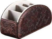 Pu Boîte De Rangement De Bureau Vente Compartiments Tv Hot Holder Télécommande Organisateur avec Télécommande Organisateur